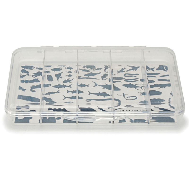 tube 5 compartments vision fly box