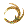 Dragon Tails M, L - 10301-l-holographic-gold-en