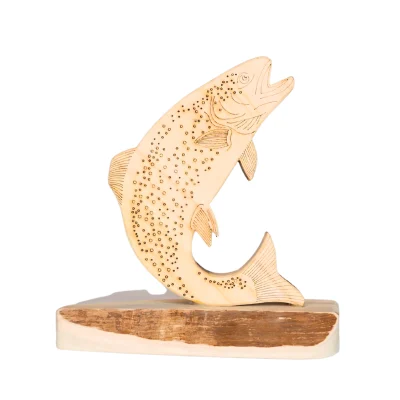 Statuetka drewniana Pstrąg Mini